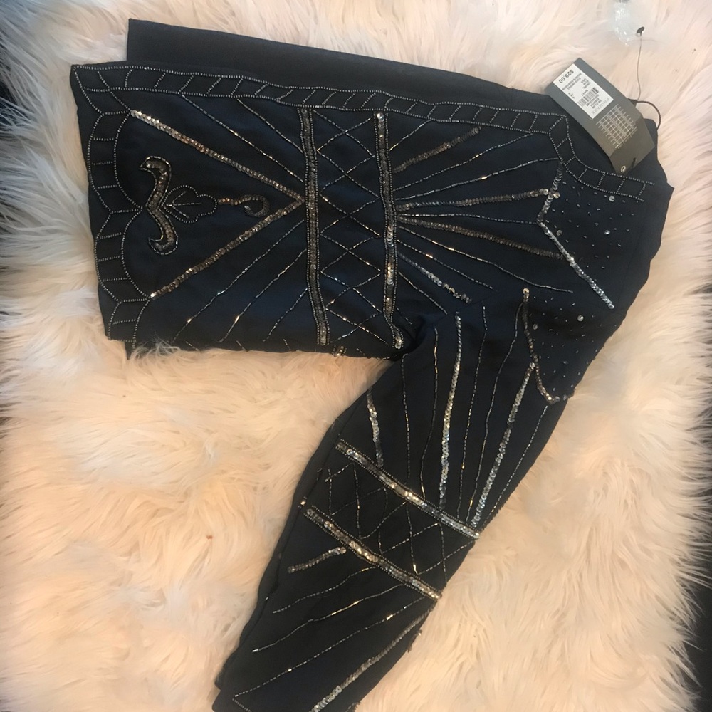 New Navy Bejeweled Blazer!
